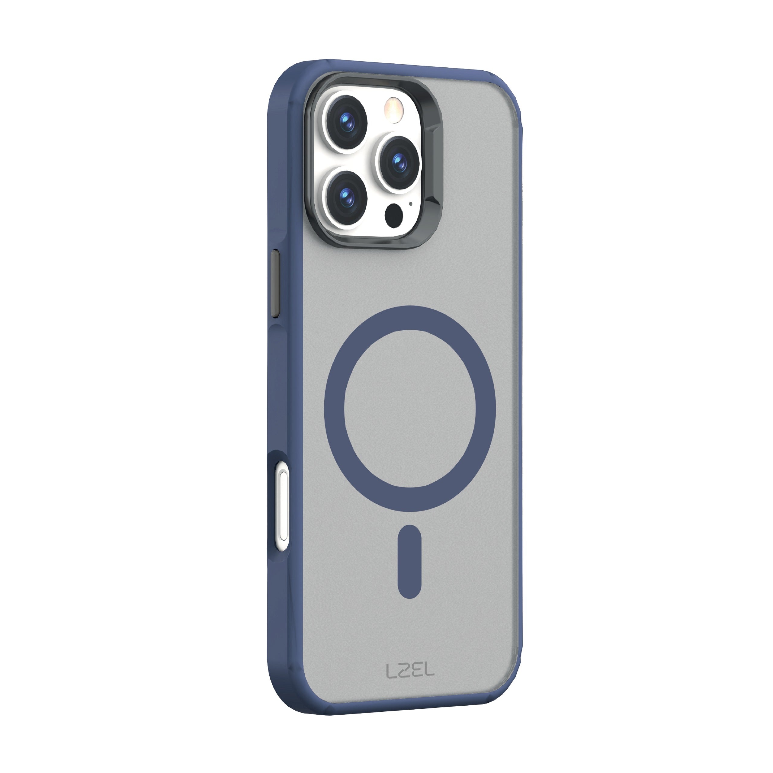 كڤر حماية بتصميم دائري من ليزل متوافق مع MagSafe لهاتف iPhone 16 Pro | أزرق كڤر حماية بتصميم دائري من ليزل متوافق مع MagSafe لهاتف iPhone 16 Pro | أزرق